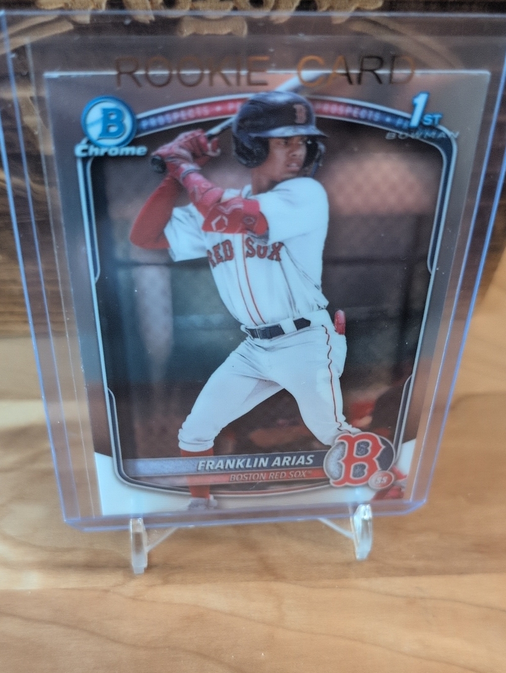 2025 Bowman Chrome 1st Franklin Arias Prospect Rookie Card Red Sox
